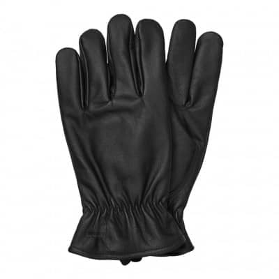 Guantes CARHARTT WIP Lined Leather Gloves Negros black 4050992084690 Guantes Carhartt WIP