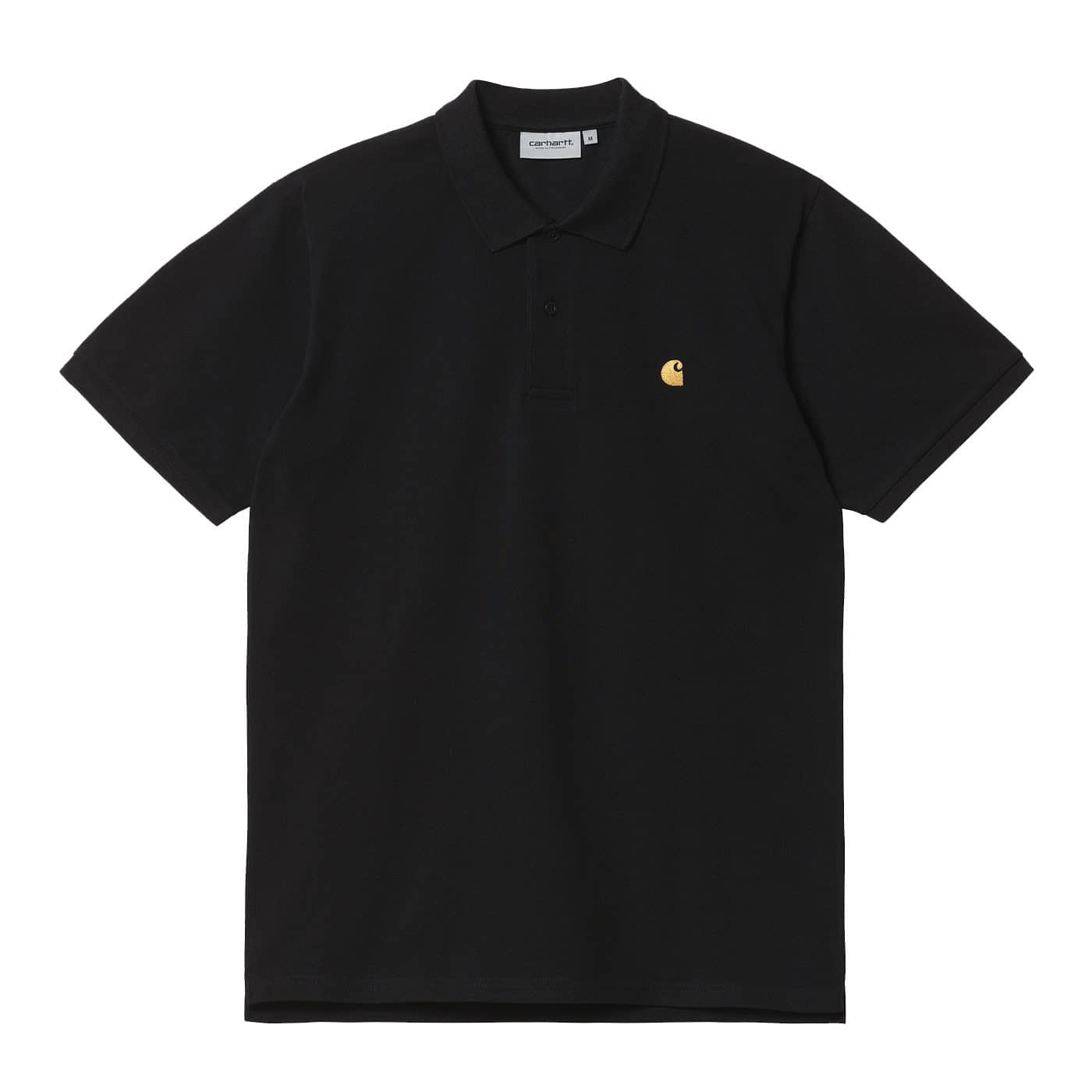 Camiseta premium heavyweigh Carhartt Chase Pique Polo Black Gold 1023807.00F.XX.03 Polos Carhartt WIP Camiseta premium heavyweigh Carhartt Chase Pique Polo Black Gold 1023807.00F.XX.03 Polos Carhartt WIP