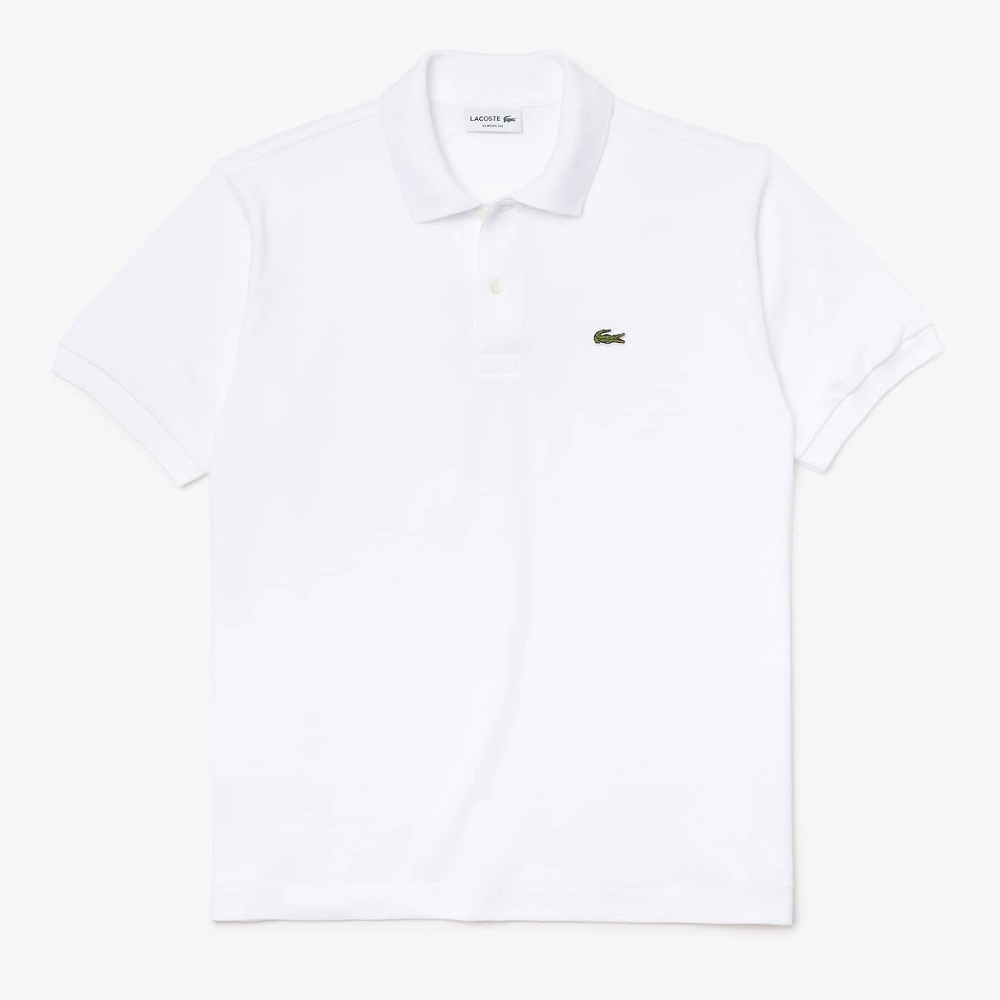 Polo Lacoste Short Sleeved Ribbed Collar Polo Shirt Blanco White L1212-001 Polos Lacoste