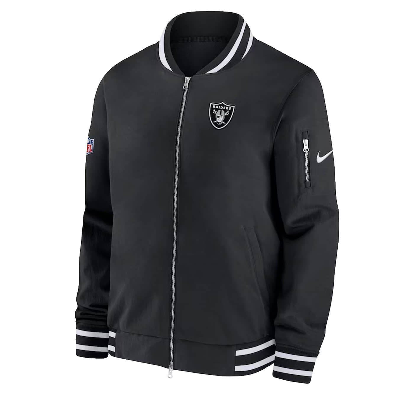 Chaqueta Nike Coach Bomber Jacket NFL Las Vegas Raiders Black 00ML-00A-8D-V6U Chaquetas NIKE