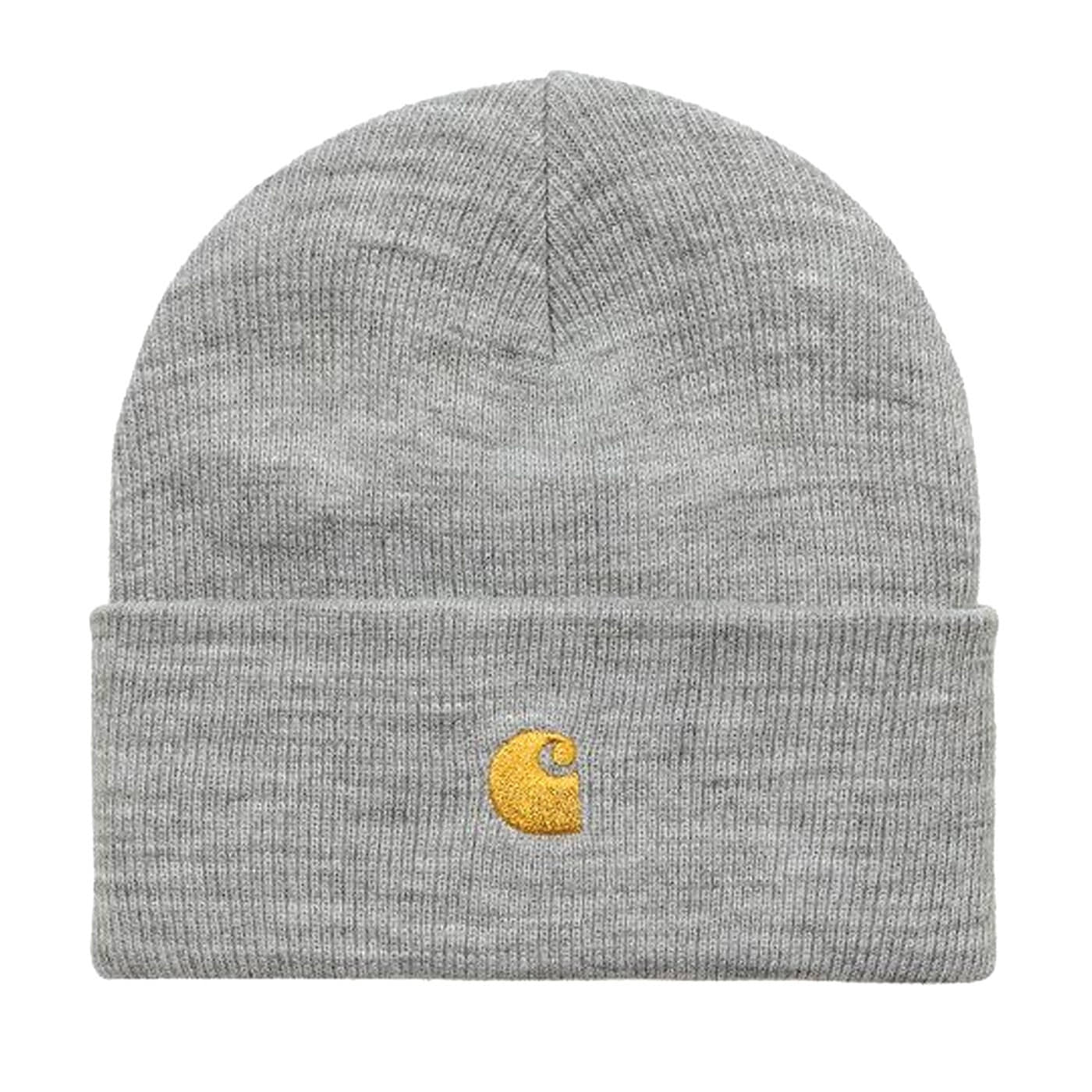 Gorro beanie Carhartt Chase Beanie Grey Heather-Gold I026222.00MXX.06 Gorros Carhartt WIP Gorro beanie Carhartt Chase Beanie Grey Heather-Gold I026222.00MXX.06 Gorros Carhartt WIP