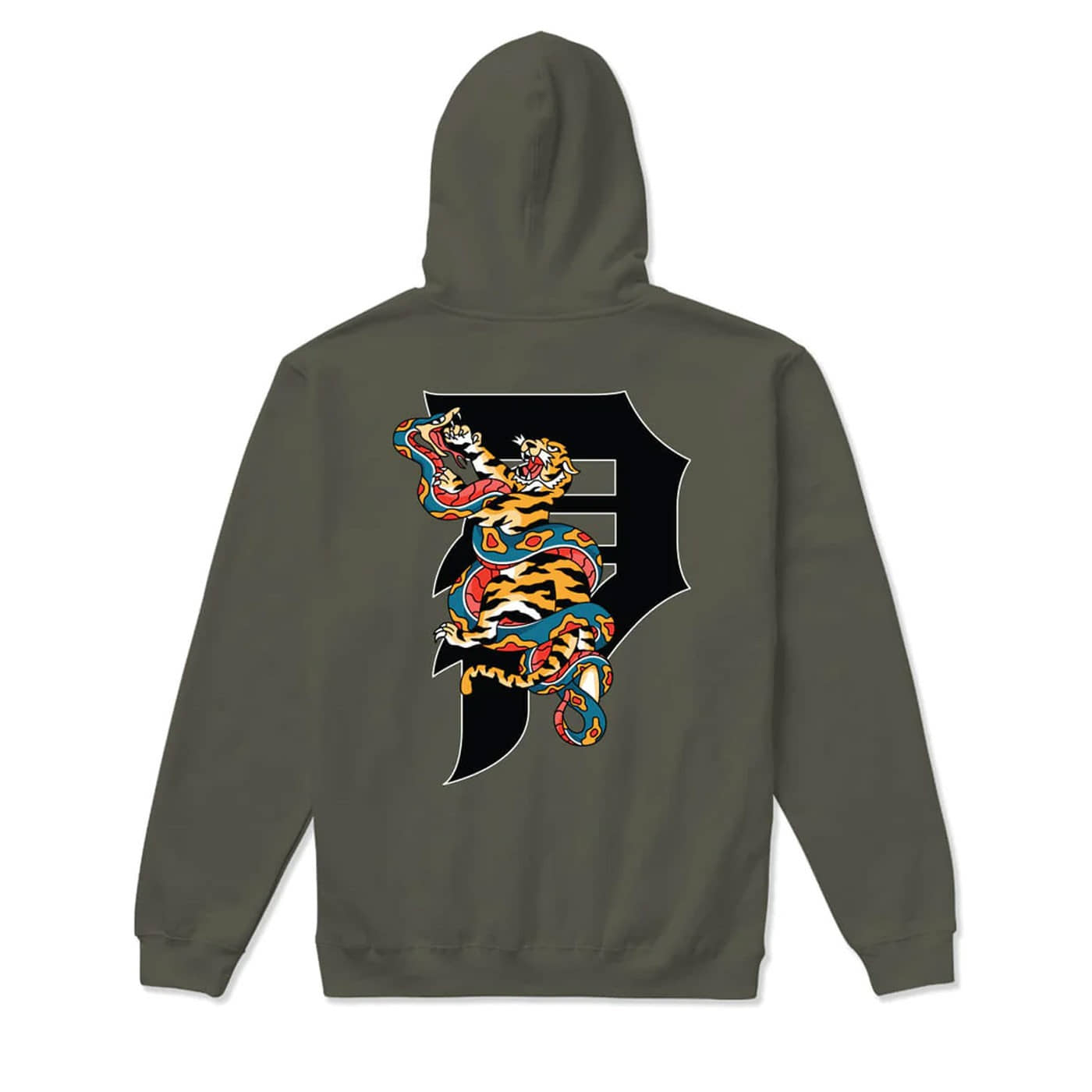 Sudadera Primitive Tangle Hood Verde Olive HOPRITAN-OLI Sudaderas Primitive