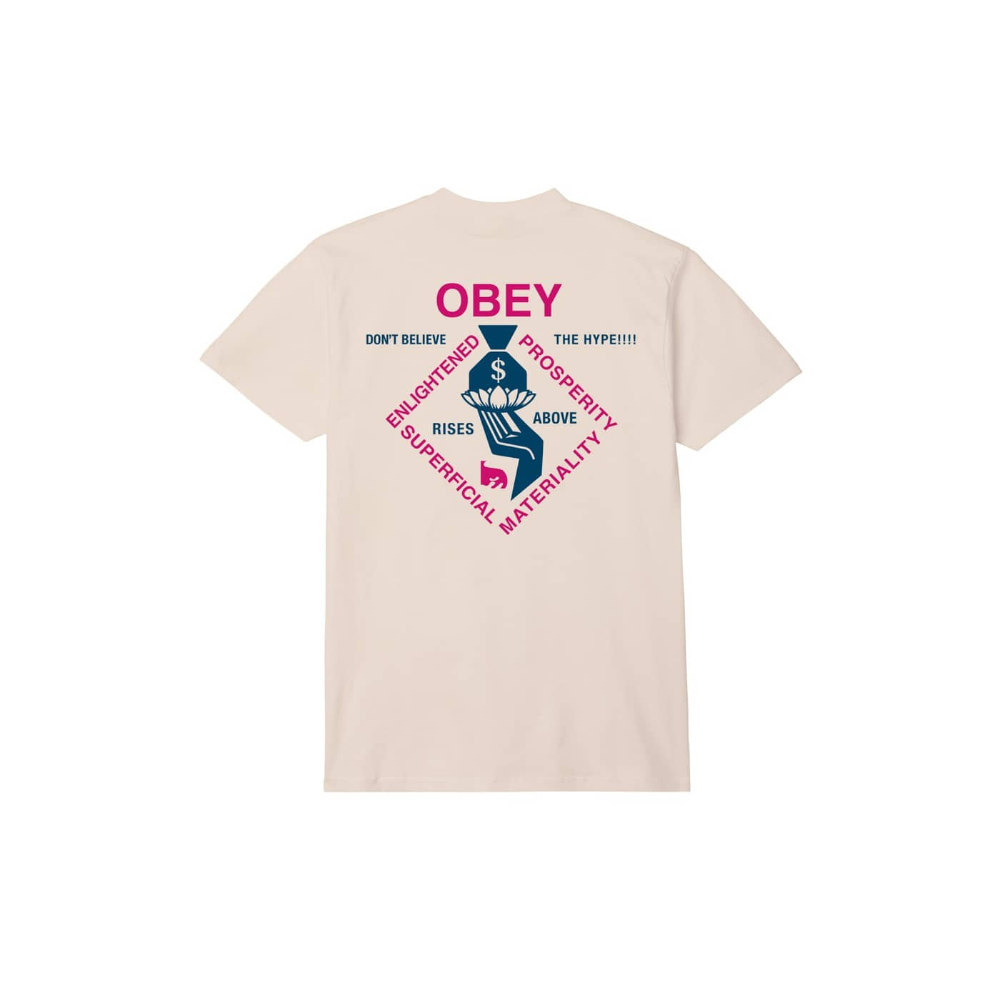 Camiseta OBEY spiritually rich Cream 165263774-CRM Tshirts Obey Camiseta OBEY spiritually rich Cream 165263774-CRM Tshirts Obey