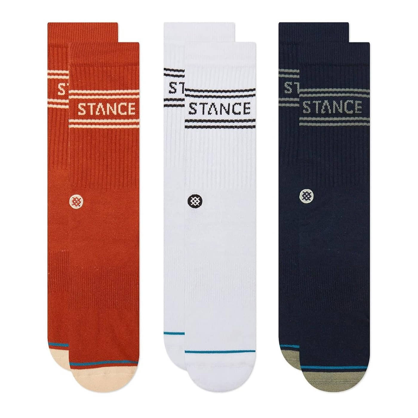 Calcetines Stance BASIC 3 PACK CREW IND (3 pares) A556D20SRO-IND Calcetines Stance