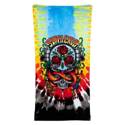 Toalla Santa Cruz Dressen Rose Crew Three Towel Negro Black Rainbow SCA-ACC-0228 Accesorios Santa Cruz