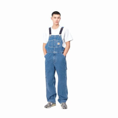 copy of Peto vaquero Carhartt Bib Overall Black stone washed I022946.0106 Overalls and jumpsuits Carhartt WIP