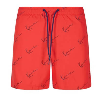 Bañador Karl Kani Small Signature Aop Board Shorts red KM-SW012-051-01-6055621 Bañadores Outlet Karl Kani