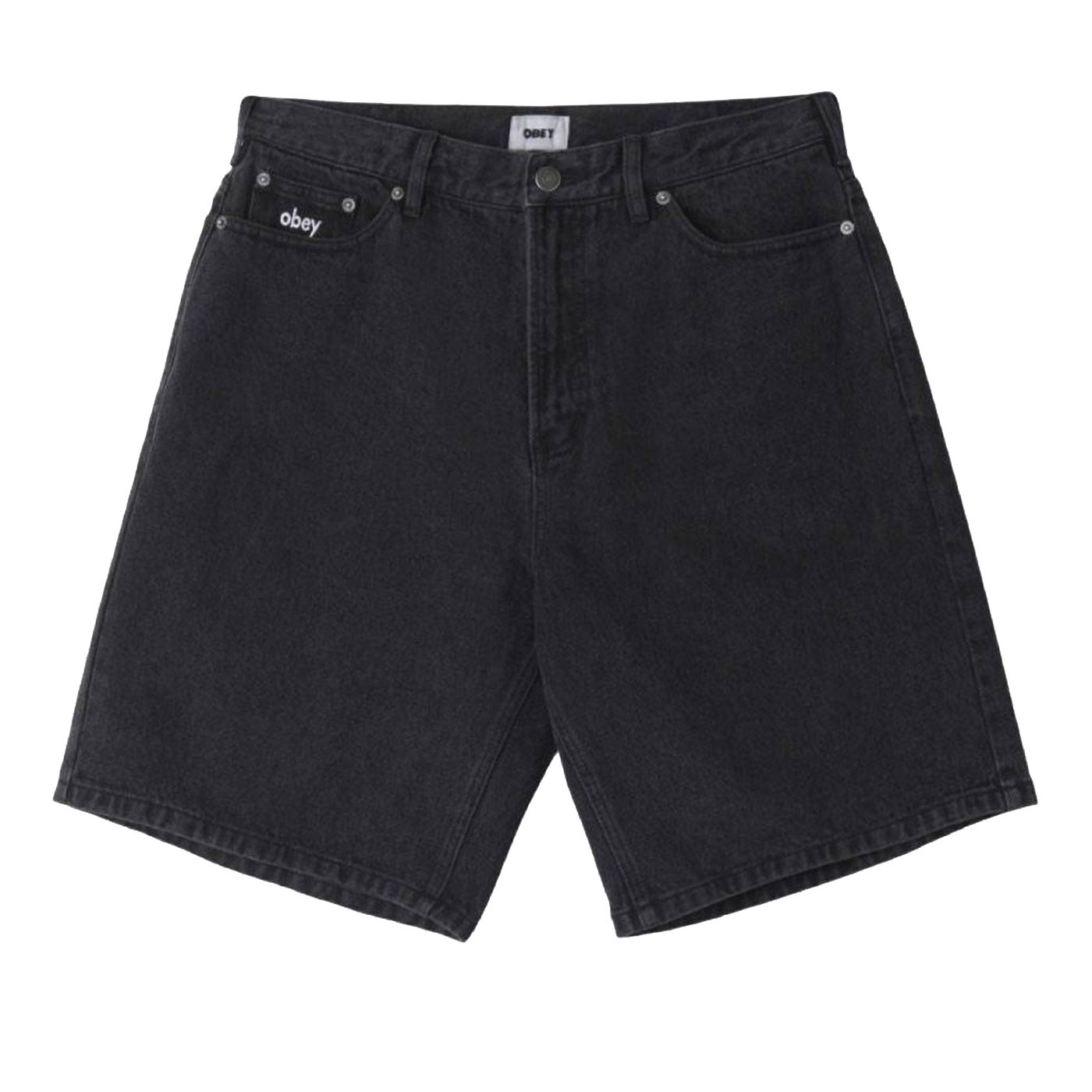Pantalón corto vaquero OBEY Bigwig baggy denim short Faded black 172100090-FBL Vaquero Jeans Cortos Obey 