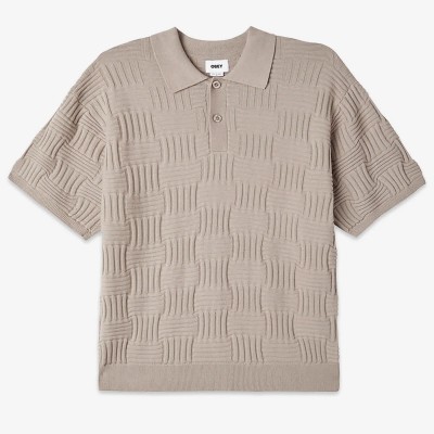 Polo sueter OBEY Alfred polo sweater Silver grey 151000084-SIG Polos Obey 