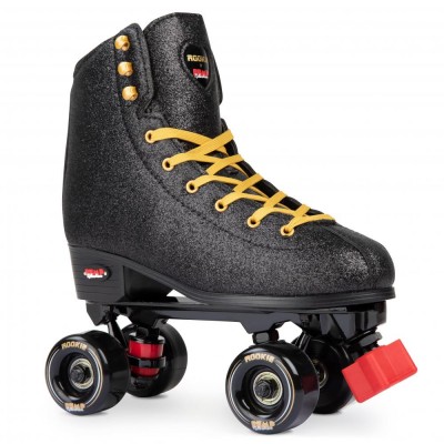 Patines quad completos Rookie Rollerskates BUMP Rollerdisco V2 negro purpurina ROOK-QUAD-BUMP-BLKGLT Quads 4 Ruedas 