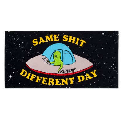 Toalla RipNDip Same Shit Different Day Beach Town Black Negro ACRIPSAMTO Accesorios RipNDip