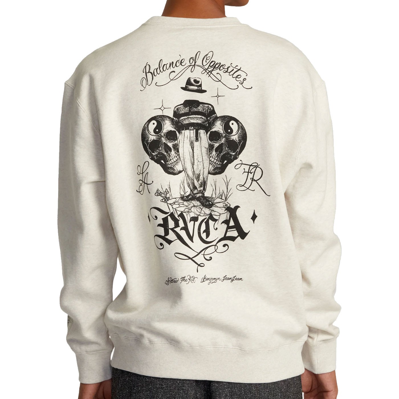 Sudadera RVCA Invisible Man Crewneck Oatmeal Heather AVYFT00371-OAH Sudaderas RVCA Sudadera RVCA Invisible Man Crewneck Oatmeal Heather AVYFT00371-OAH Sudaderas RVCA