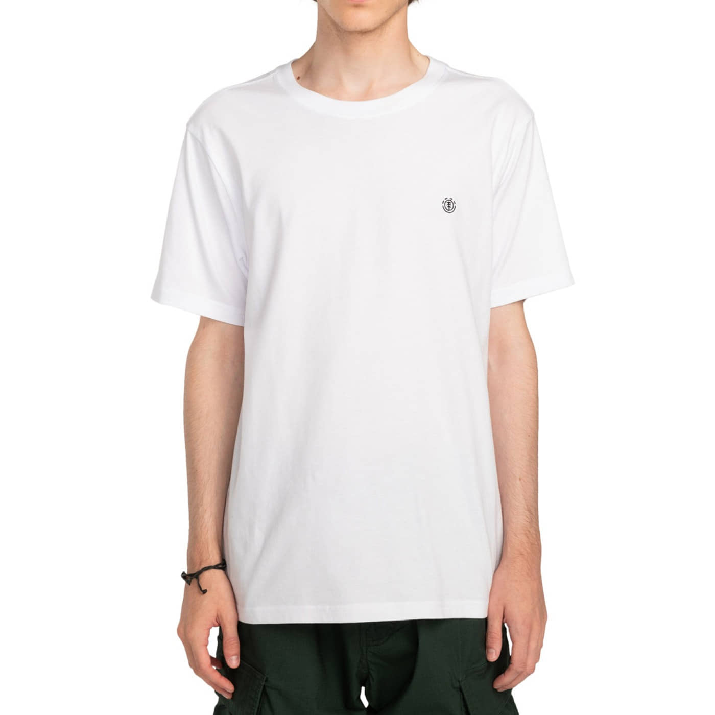 Camiseta Element Icon Embroidery Ss Optic White ELYKT00168-WBB0 Camisetas Element