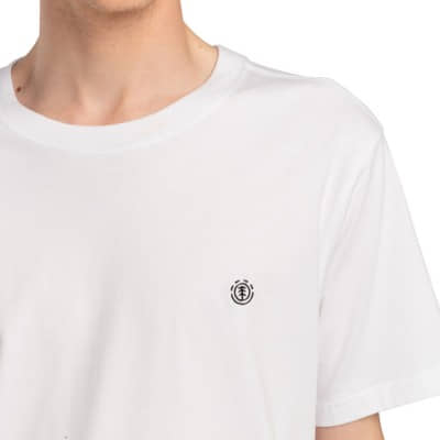 Camiseta Element Icon Embroidery Ss Optic White ELYKT00168-WBB0 Camisetas Element