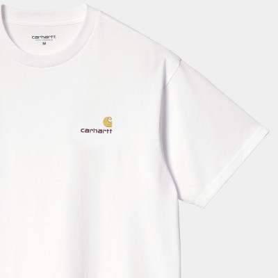 Camiseta Carhartt S-S American Script T-Shirt White I029956.02XX.03 T-shirts Carhartt WIP
