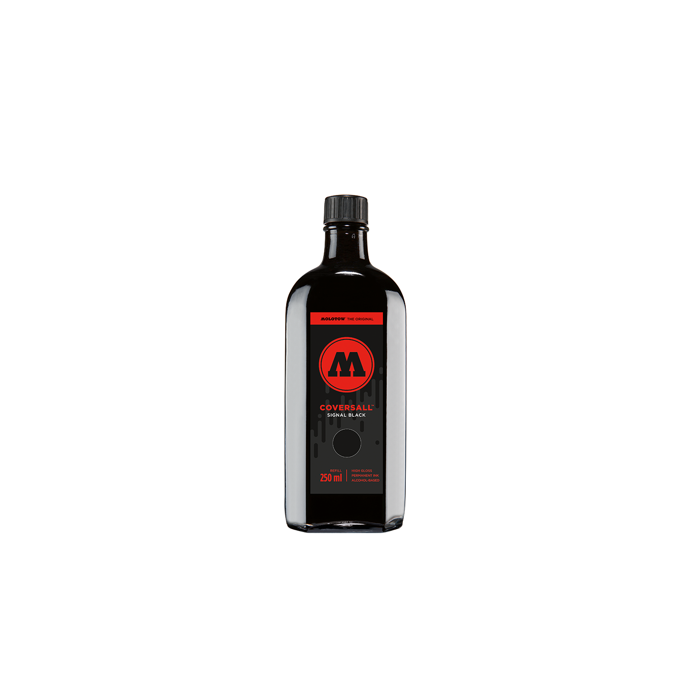 Tinta permanente Molotow negra COVERSALL Cocktail 250ML signal black 4250397603254 Tintas Molotow