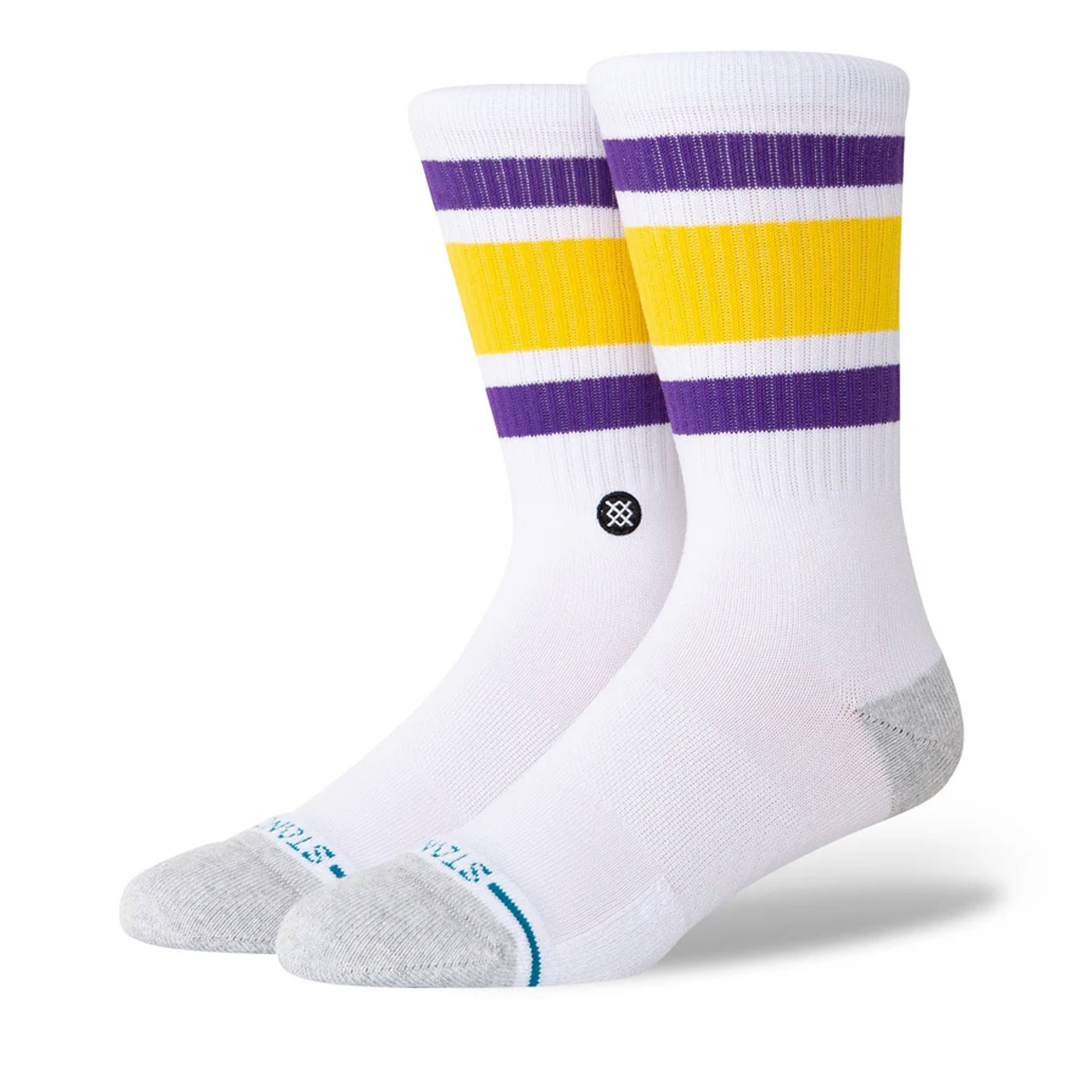 Calcetines Stance Tube Los Angeles Lakers Crew Sock White A555C24TLA-WHT Calcetines Stance