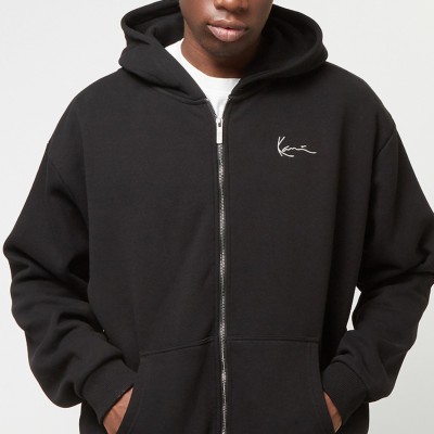 Sudadera Karl Kani Chest Signature Essential Zip Hoodie Gris Dark Grey KM-ZH011-001-01-6022897 Sudaderas Karl Kani