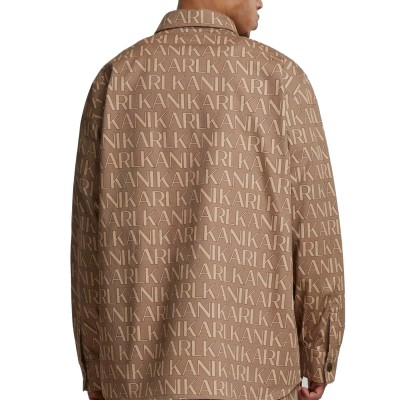 Camisa Chaqueta Karl Kani Aop Overshirt Beige Light Sand KM243-006-1-60230005 Camisas Karl Kani