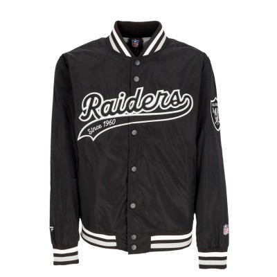 Chaqueta Fanatics Sateen Jacket Los Angeles Raiders NFL Negro Black 00SH-01MD-8D-L0W Chaquetas Fanatics