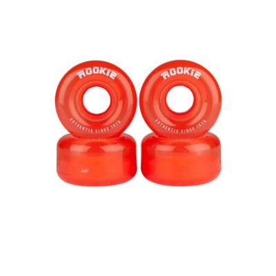 Ruedas Rookie Disco Quad 4 Piezas 58mm Clear Red RKE-RSW-0105 Piezas y recambios Rookie Rollerskates