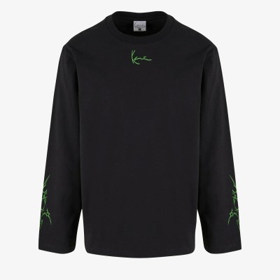 Camiseta Karl Kani Small Signature Tribal LS Negro Black KM243-027-2-60240012 Tshirts Karl Kani