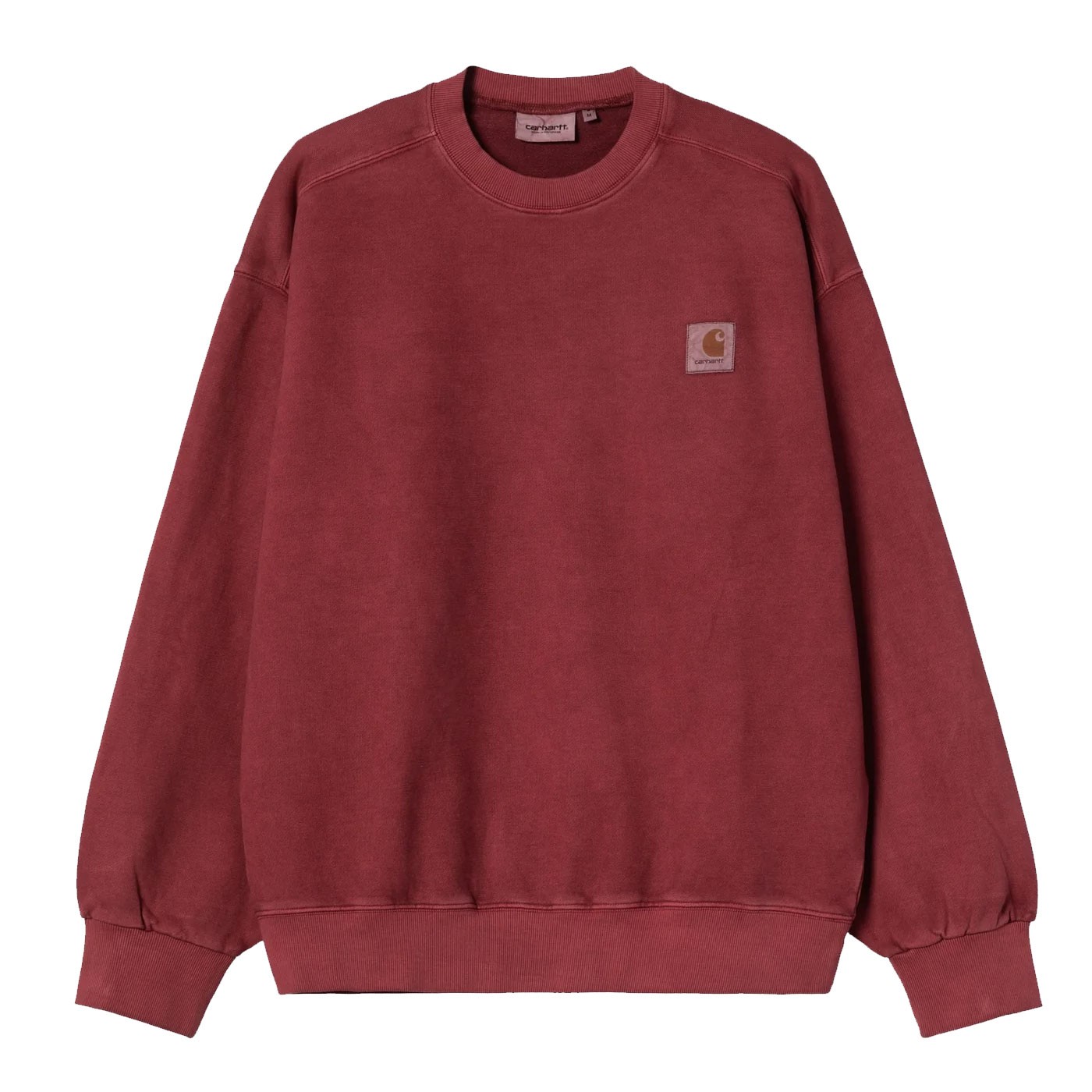 Sudadera Carhartt Vista Sweat Scarlet garment dyed I029522.H8GD.03 Sudaderas Carhartt WIP