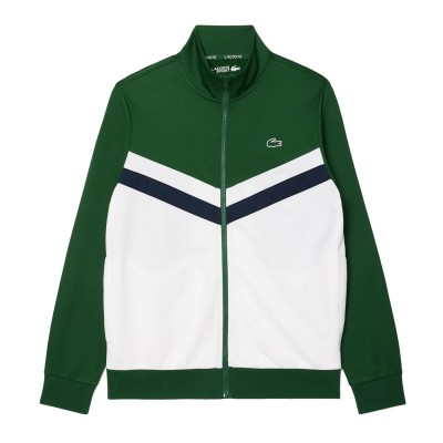 Sudadera Lacoste Tenis Zip Regular Fit Green SH2646-SWT Sudaderas Lacoste