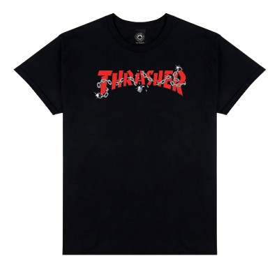 Camiseta Thrasher Chains By Daniel Shepard Tee Black TSTHRCHA Camisetas Thrasher
