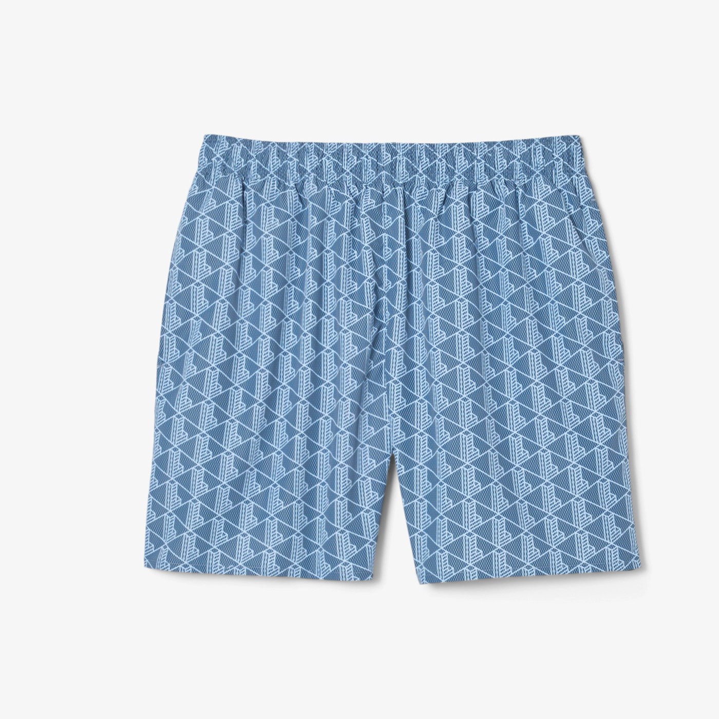 Bañador Lacoste Con Estampado De Monograma Azul MH9086-00-HGI Bañadores Lacoste