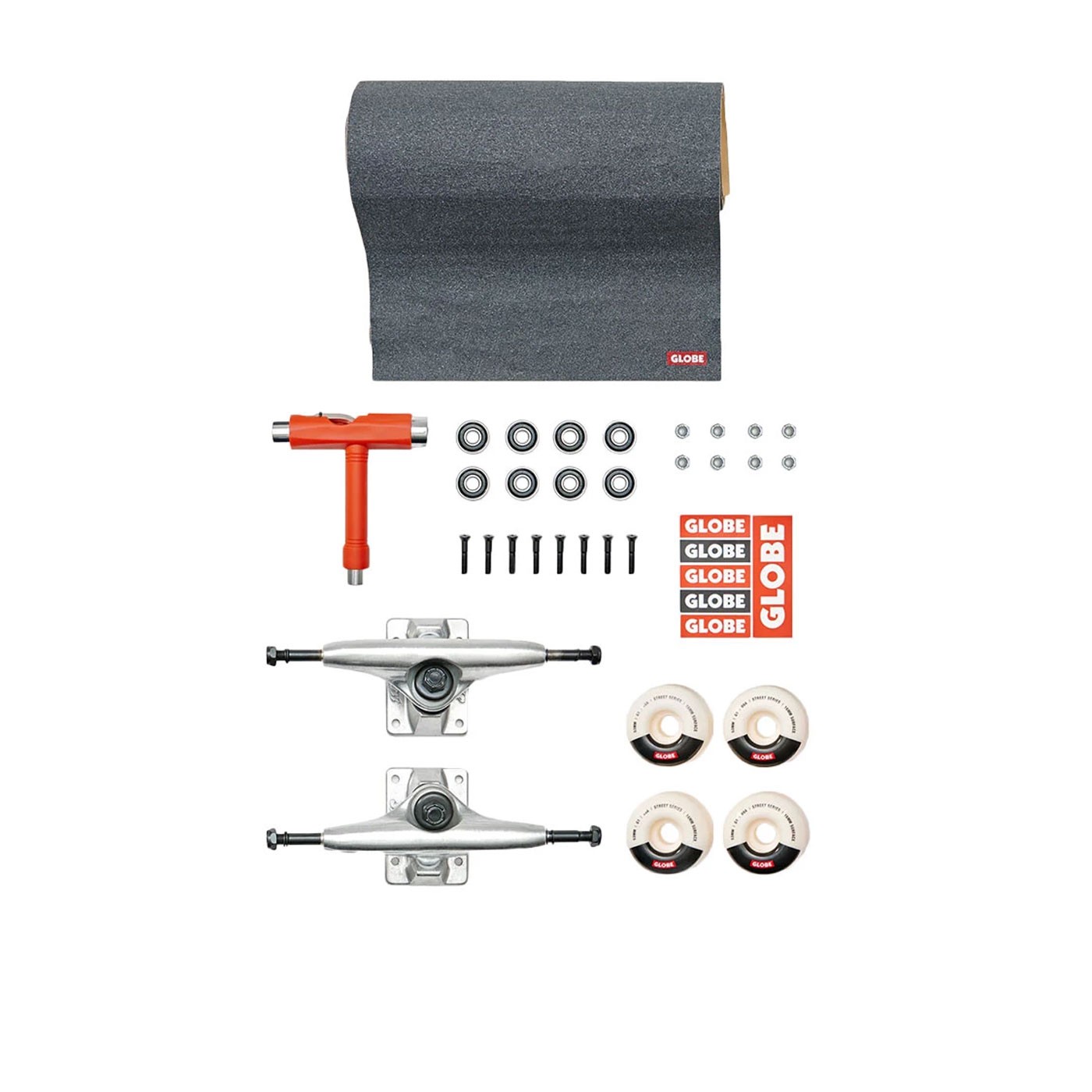Kit Ejes Globe Everything But The Deck Kit Raw Finish 5.25" - 5.5" 13225020 Ejes Globe