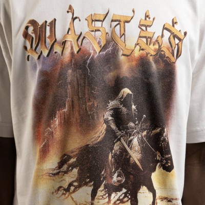 Camiseta Wasted Paris Mirage Blanco Roto Fog White SS25P1-FGWHT T-shirts Wasted Paris