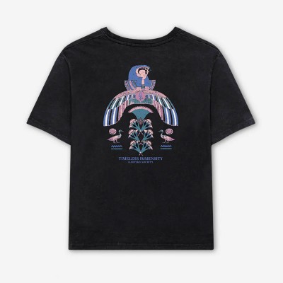 Camiseta Kaotiko Washed Timeless Inmensity Negro Black AQ004-01-M002 T-shirts Kaotiko