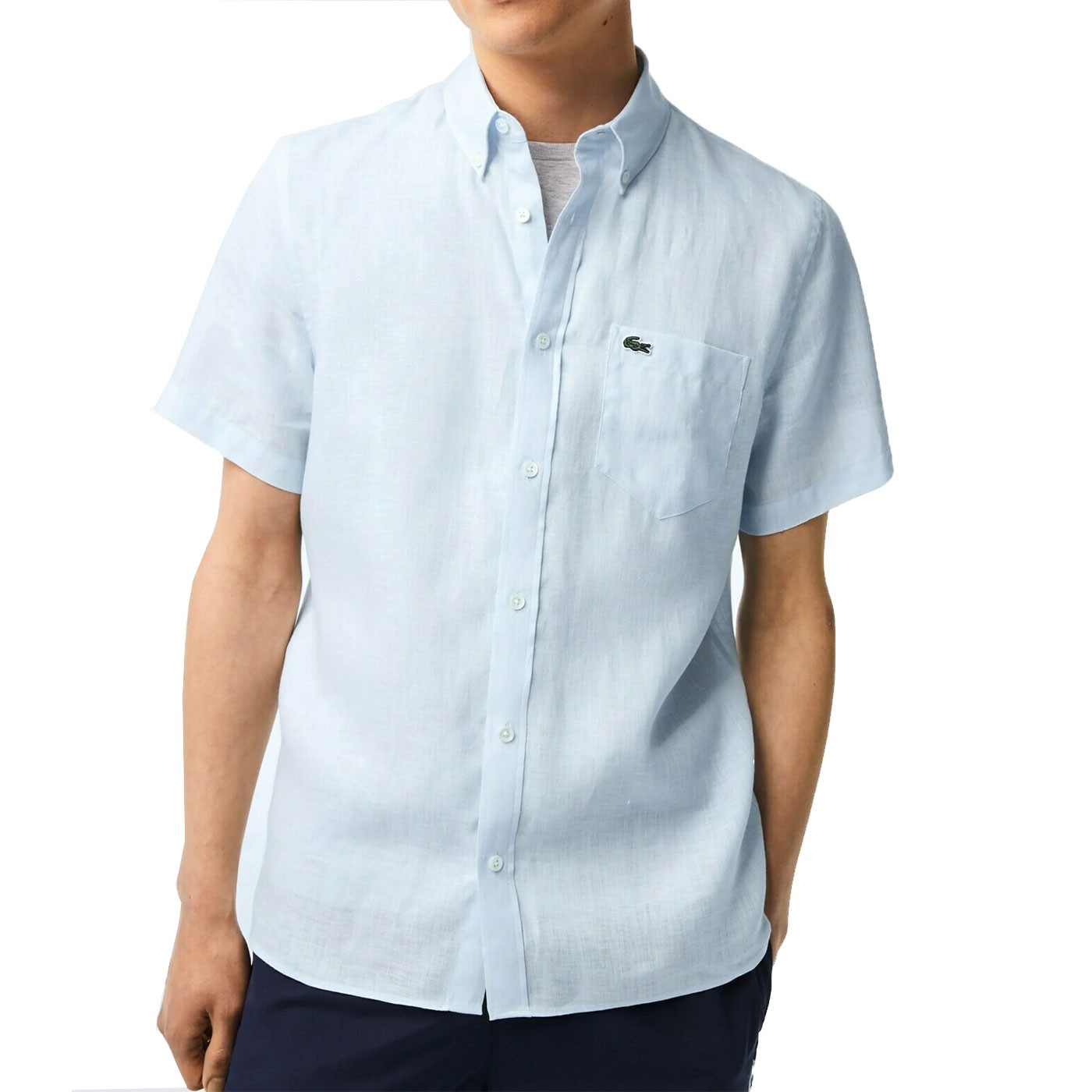 Camisa Lacoste SHORT Sleeved Casula Shirt Blue CH1917-00-F6Z Camisas Lacoste Camisa Lacoste SHORT Sleeved Casula Shirt Blue CH1917-00-F6Z Camisas Lacoste