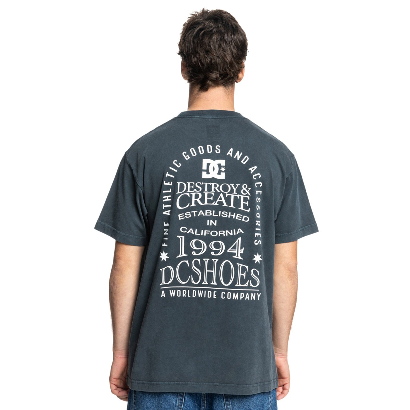 Camiseta DC Line Up Hss Gris Charcoal Grey ADYZT05446-GRY Camisetas Stance