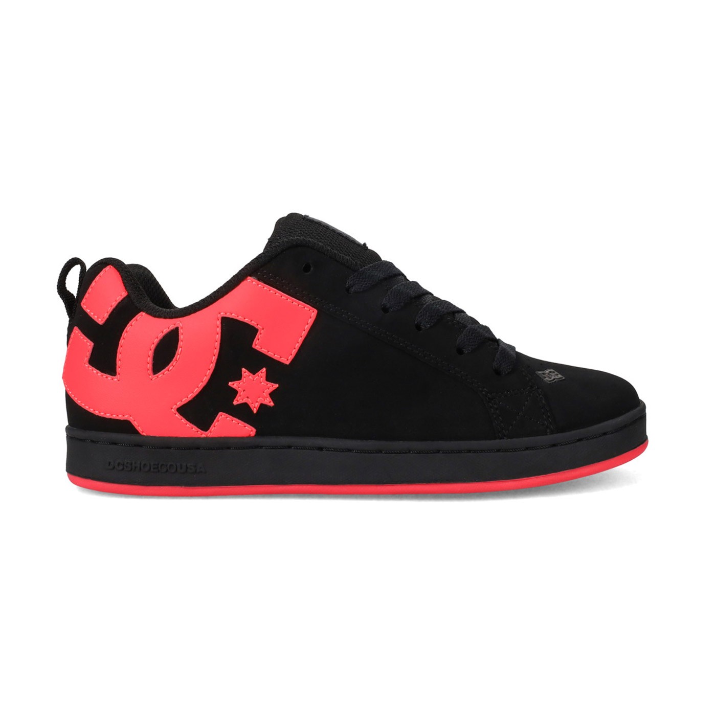 Zapatilla Dc Shoes Court Graffik Shoe Para Mujer Negro Rosa Black Hot Pink 300678-BLK-HTPNK Zapatillas DC SHOES