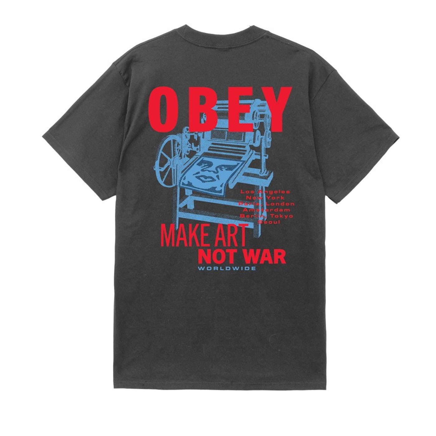 Camiseta OBEY printing press make art Black 165264061-BLK Camisetas Obey Camiseta OBEY printing press make art Black 165264061-BLK Camisetas Obey
