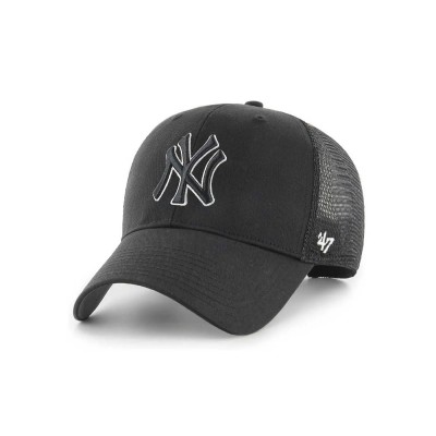 Gorra 47 Brand NY New York Yankees Trucker Mesh Black And White B-MVPSP1-7WBP-BKC Gorras 47 brand