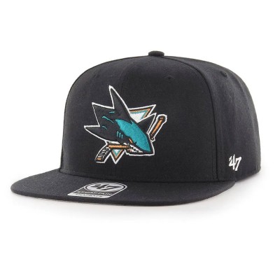 Gorra Captain 47 Brand NHL San Jose Sharks No Shot '47 CAPTAIN H-NSHOT22WBP-BKB Gorras 47 brand