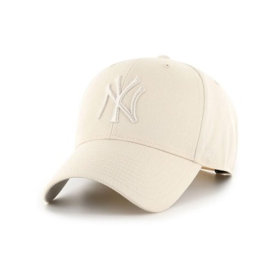 Gorra 47 Brand MLB New York Yankees Raised Basic Cream B-RAC17CTP-NTA Gorras 47 brand