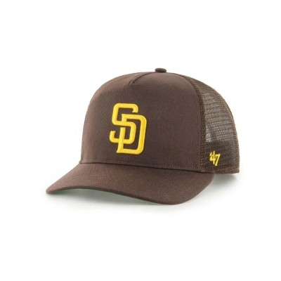 Gorra 47 Brand MLB San Diego Padres Mesh Hitch Marrón y Dorado Brown Gold B-BRANS21CTP-BW Gorras 47 brand