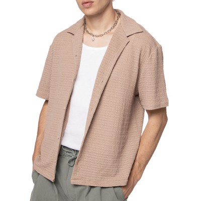 Camisa Kaotiko Crochet Camel