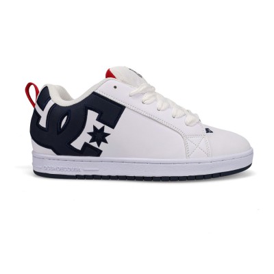 Zapatilla Dc Shoes Court Graffik Shoe White Navy Red 300529-WNR Zapatillas DC SHOES