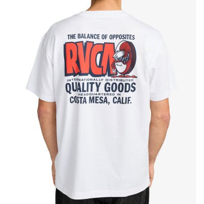 Camiseta Rvca Balance Fink Ss Blanco White EVYZT00263-WHT Tshirts RVCA