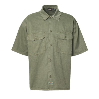 Camisa Dickies Unionville Gd Work Shirt Ss Military Gr DK0A4Z7QMGR1 Camisas Dickies