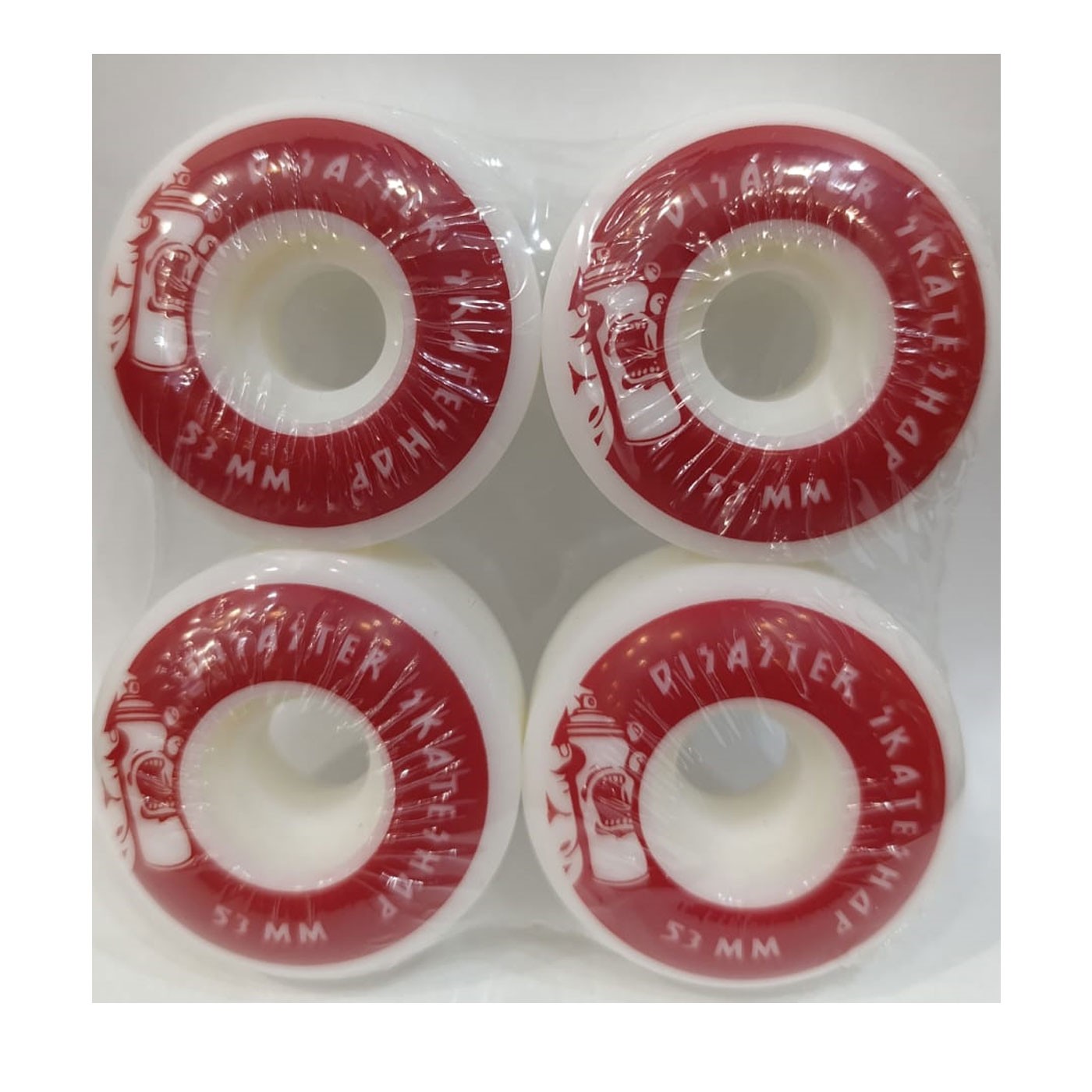 Ruedas Skate Disaster 53mm Planas 101A Roja Red DSTR-WHLS-CNCL-RED53 Ruedas Disaster