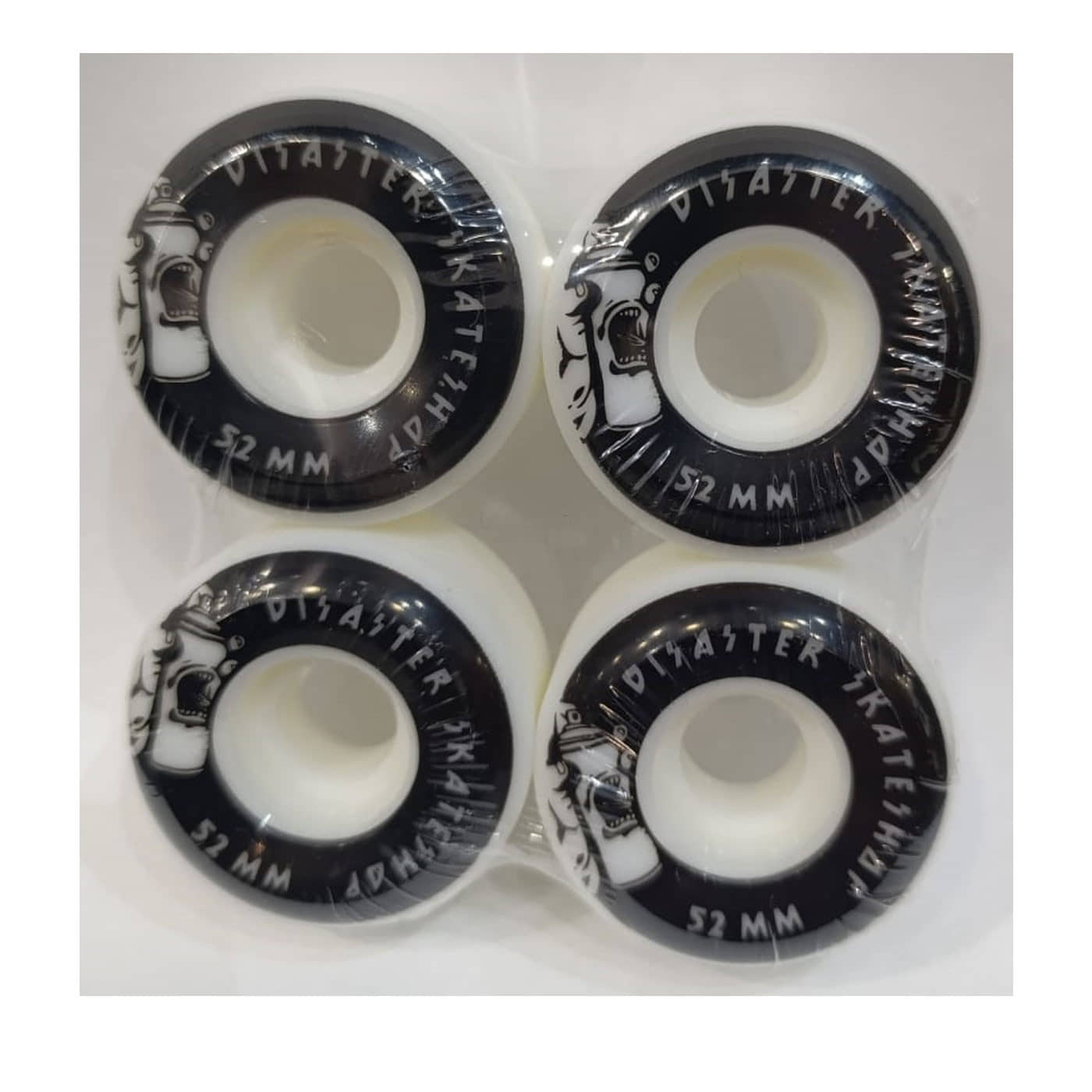 Ruedas Skate Disaster 52mm Conicas 101A Black DISASTER-WHEELS-PLANA52 Ruedas Disaster