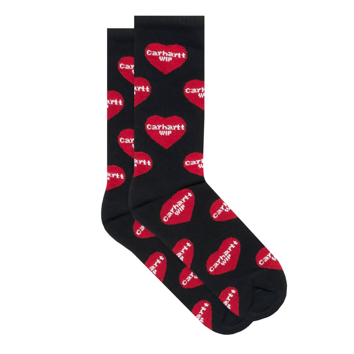 Calcetines Carhartt WIP Heart Logo Socks Heart Logo Jacquard, Black I034483.2WGXX.06.0 Calcetines Carhartt WIP
