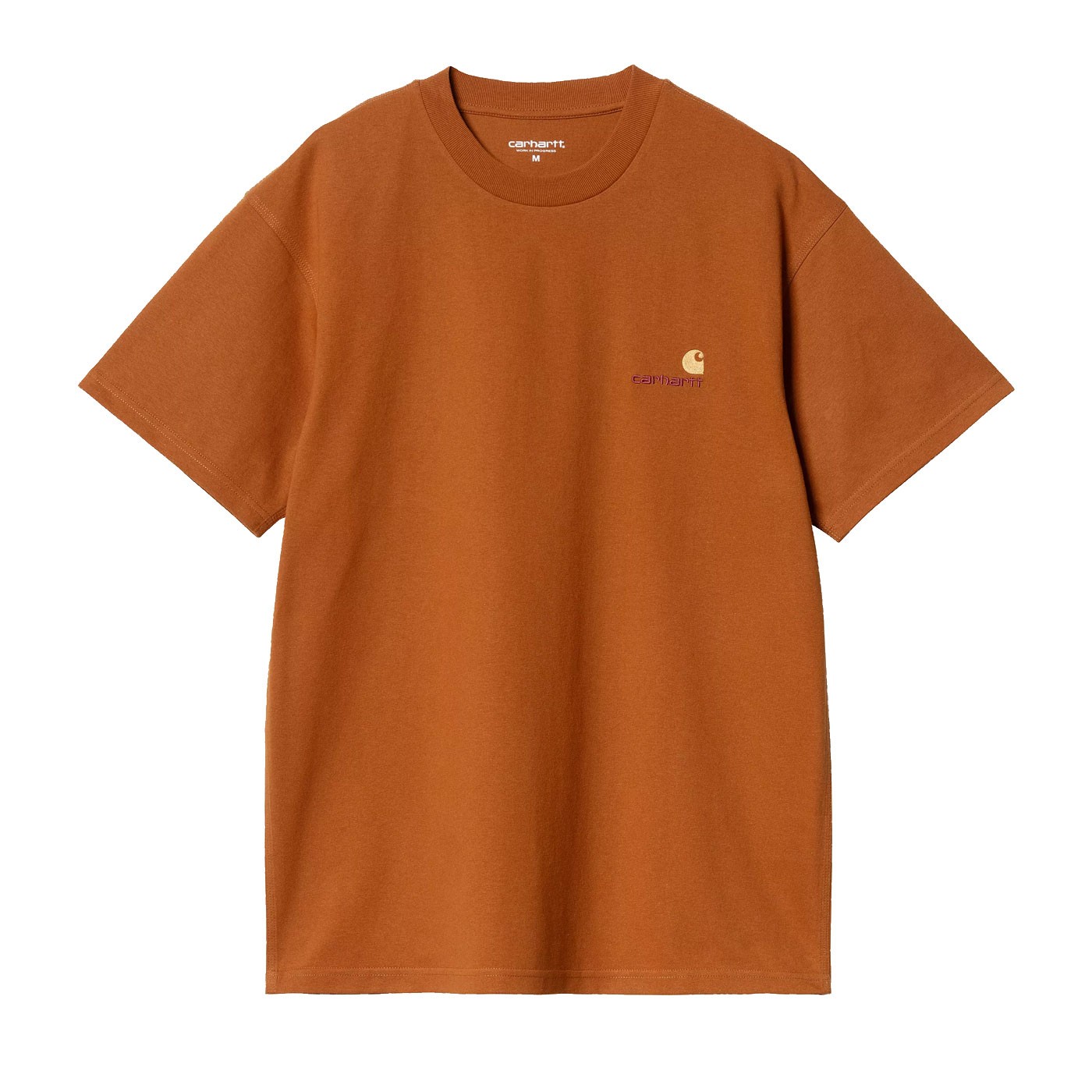 Camiseta Carhartt S-S American Script T-Shirt Sienna I029956.2LWXX.03 T-Shirts Carhartt WIP Camiseta Carhartt S-S American Script T-Shirt Sienna I029956.2LWXX.03 T-Shirts Carhartt WIP