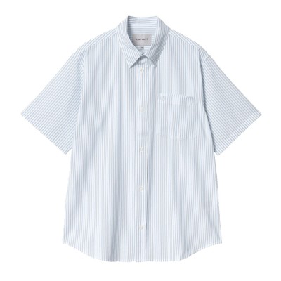 Camisa Carhartt S-S Phelps Shirt Phelps Stripe, Bluebird I034532.2SSXX.03 Camisas Carhartt WIP
